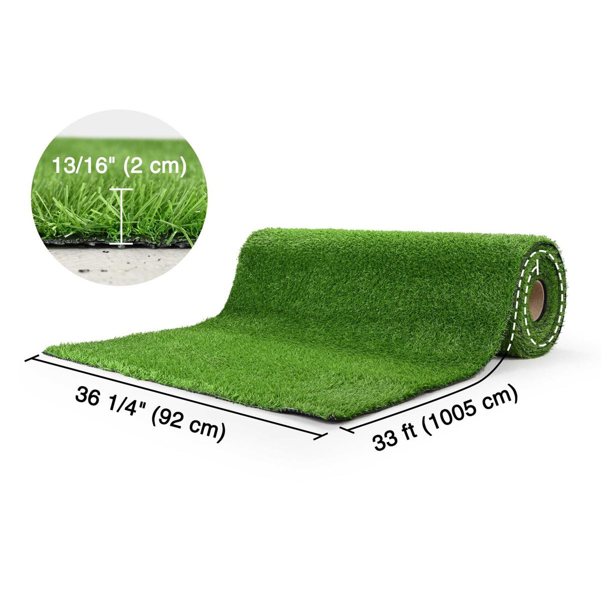 Yescom Outdoor Pet Turf Rolls for Dog Daycare Facility 13/16"H